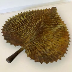 Bronze Leaf Centerpiece Sculpture #6