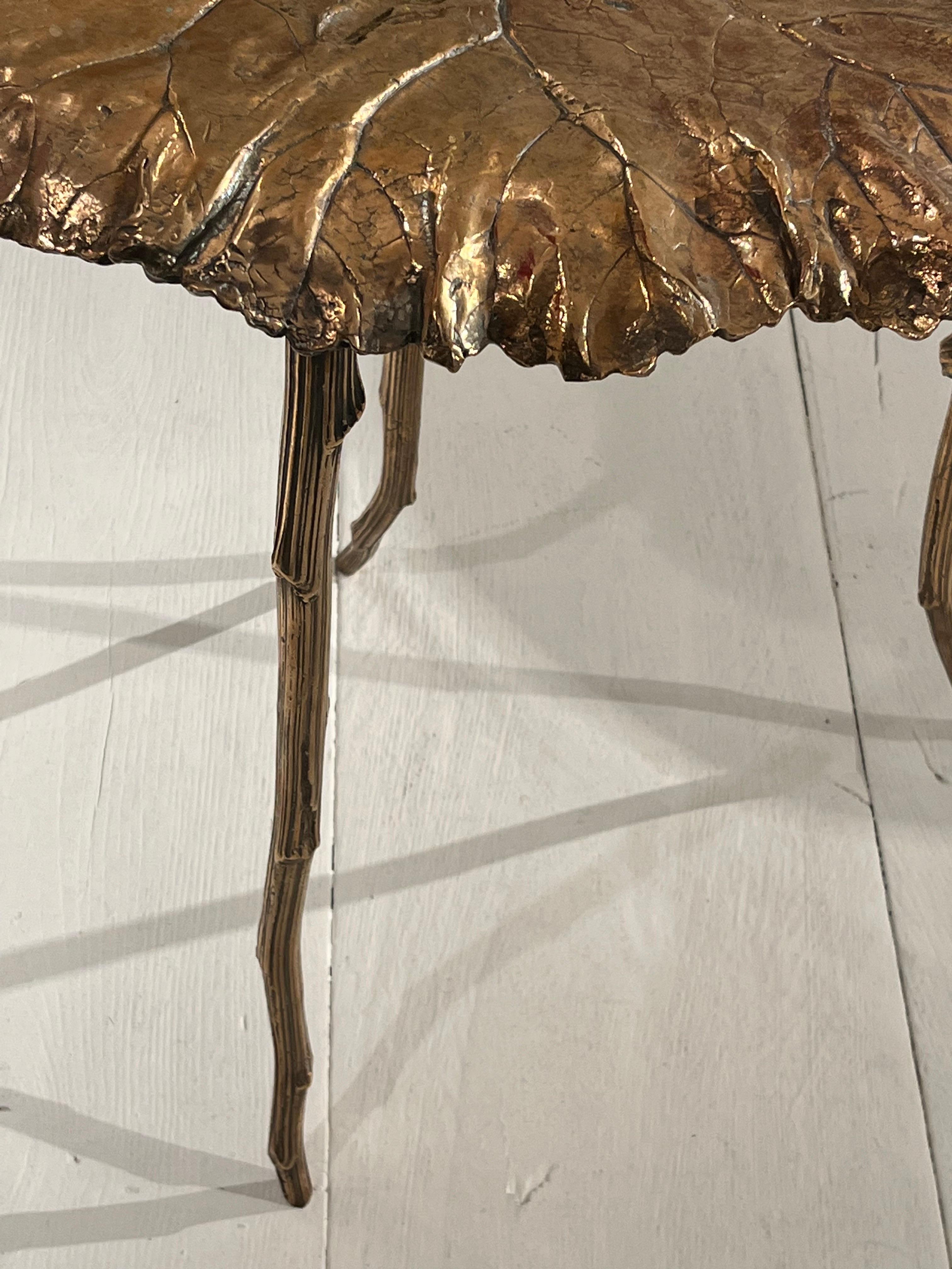 Bronze Leaf Stool by Clotilde Ancarani 7
