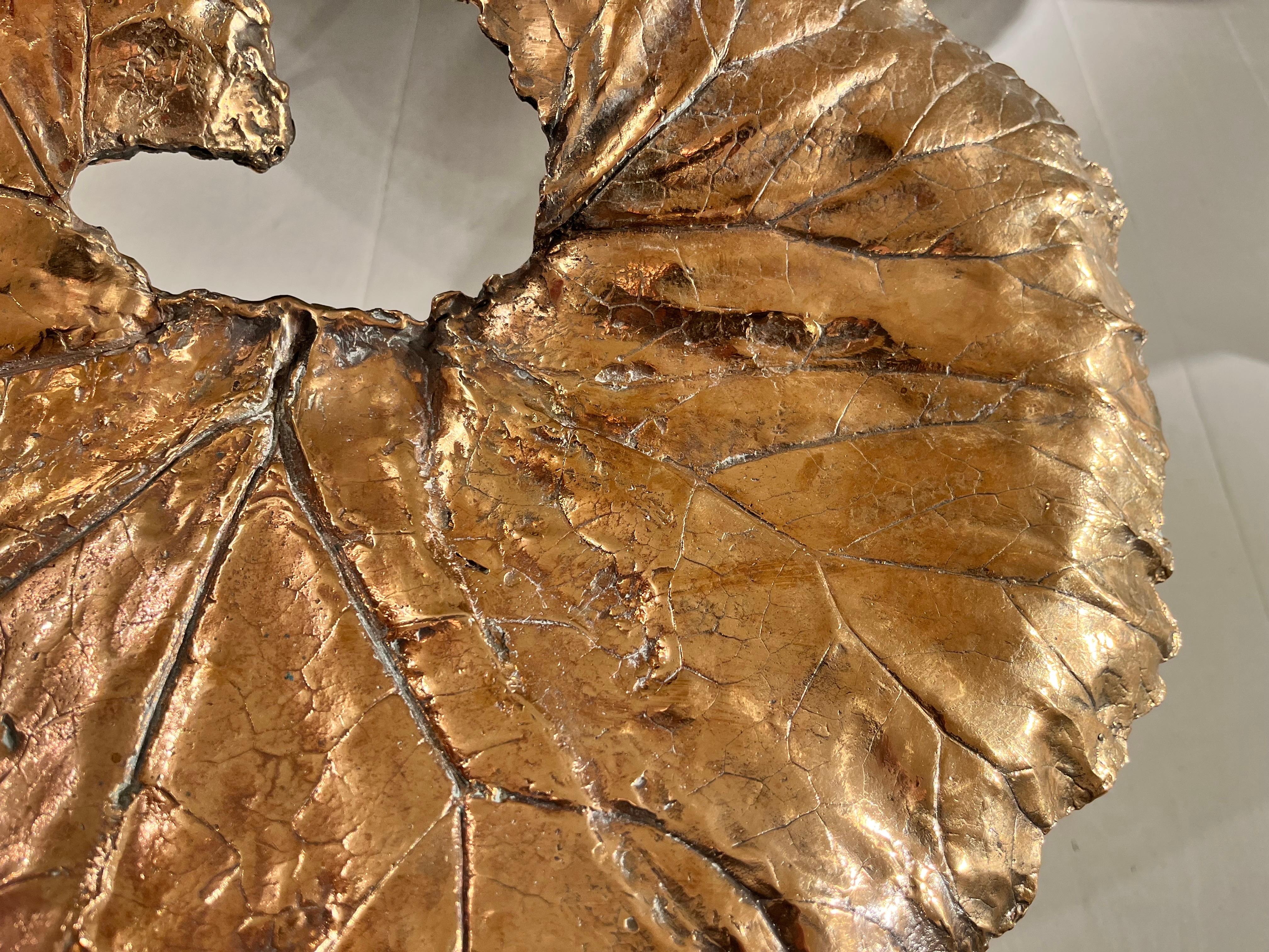 Bronze Leaf Stool by Clotilde Ancarani 2