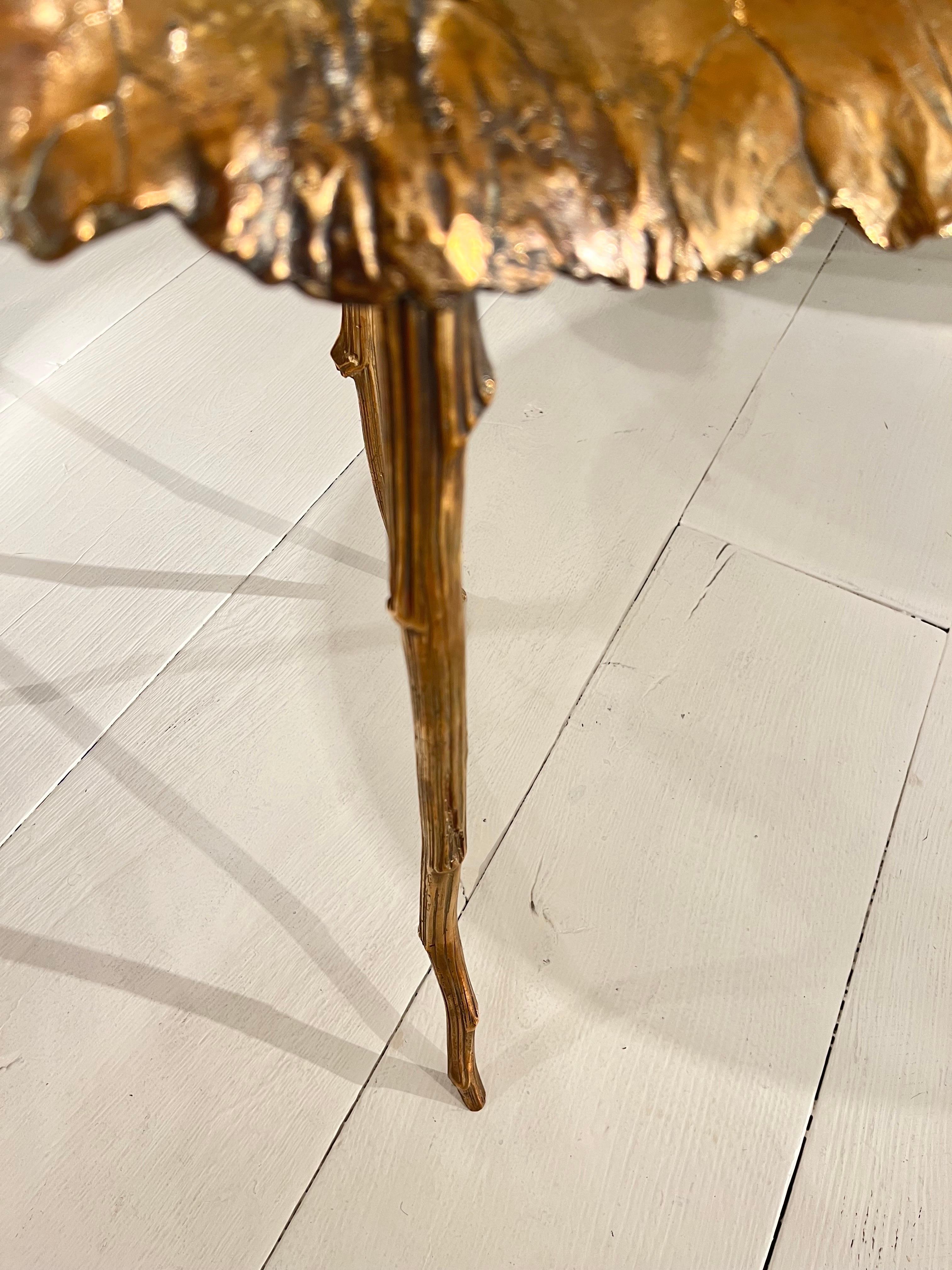 Bronze Leaf Stool by Clotilde Ancarani 3
