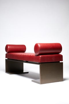 Banco de Bronce y Cuero, KIMANI, por Reda Amalou Desgin, - Edición Limitada