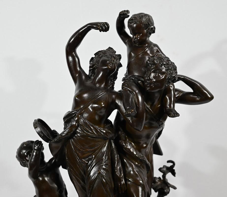 XIX secolo Scultura in bronzo 