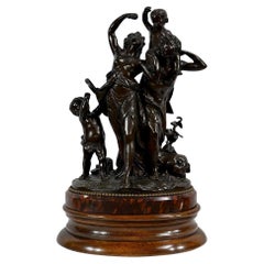 Bronze sculpture “The Childhood of Silenus”, after Clodion – 19th