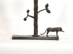 Bronze Leopard Candelabra
