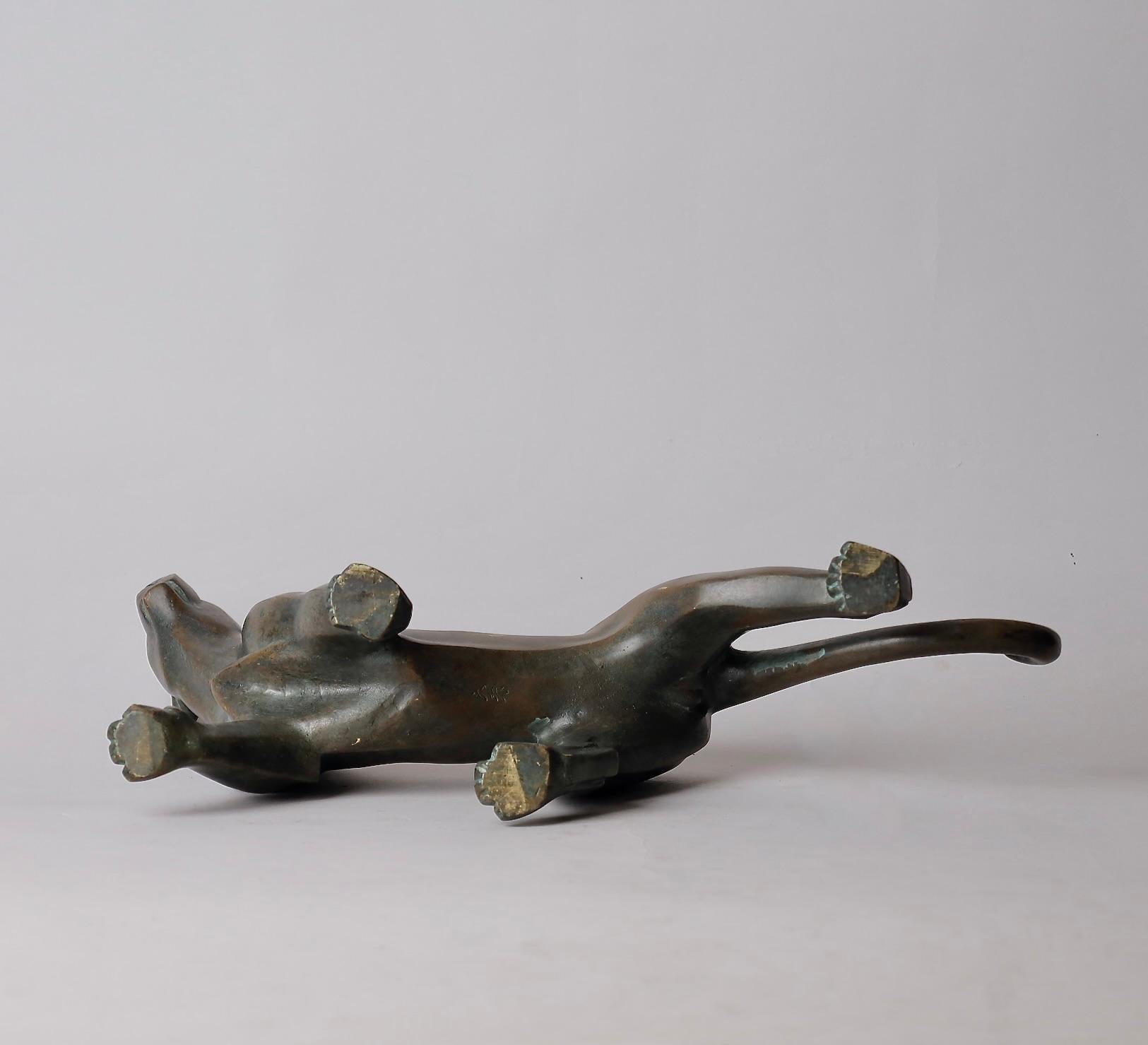 Sculpture léopard de l'artiste de Nitten Tsuda Eijyu (1915-2001) en vente 7