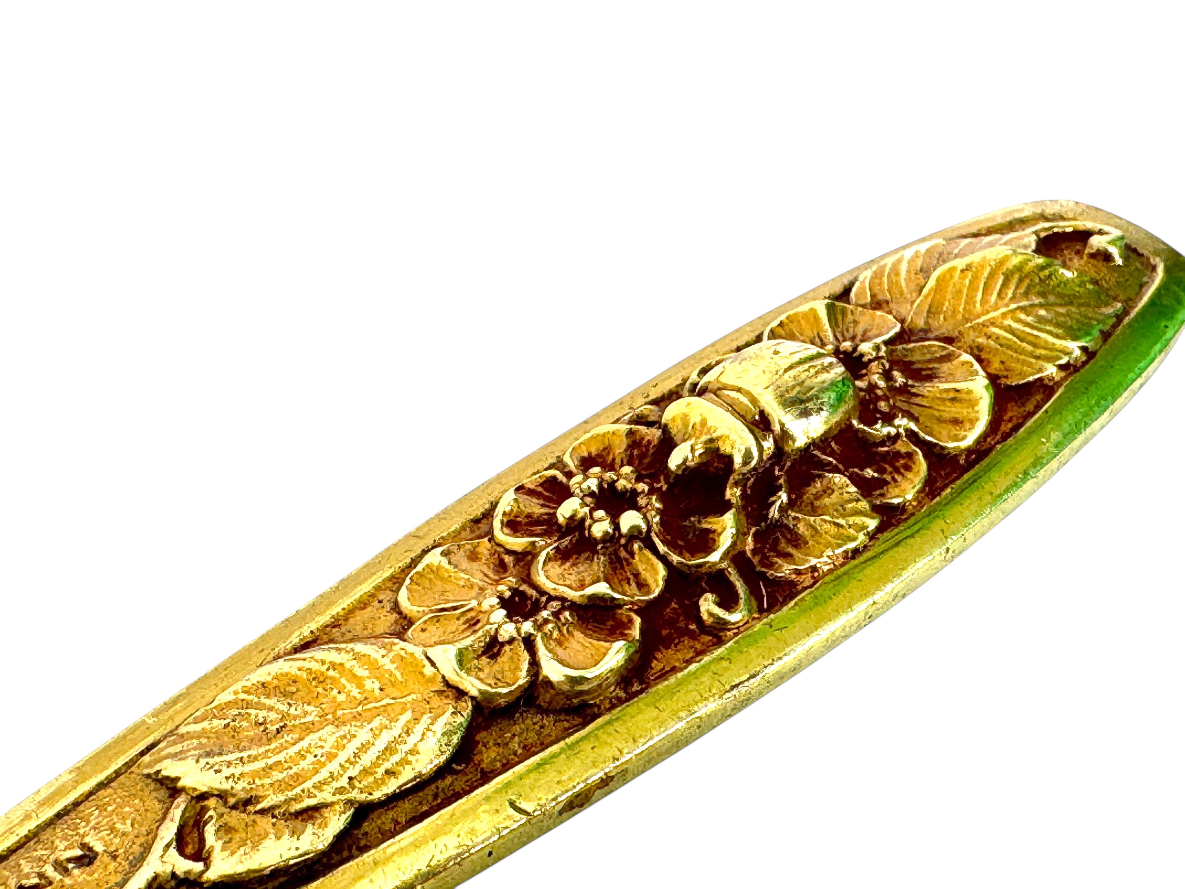 Bronze Brieföffner Jugendstil Anfang 20. Jahrhundert signiert Rischmann, Frankreich (Französisch) im Angebot