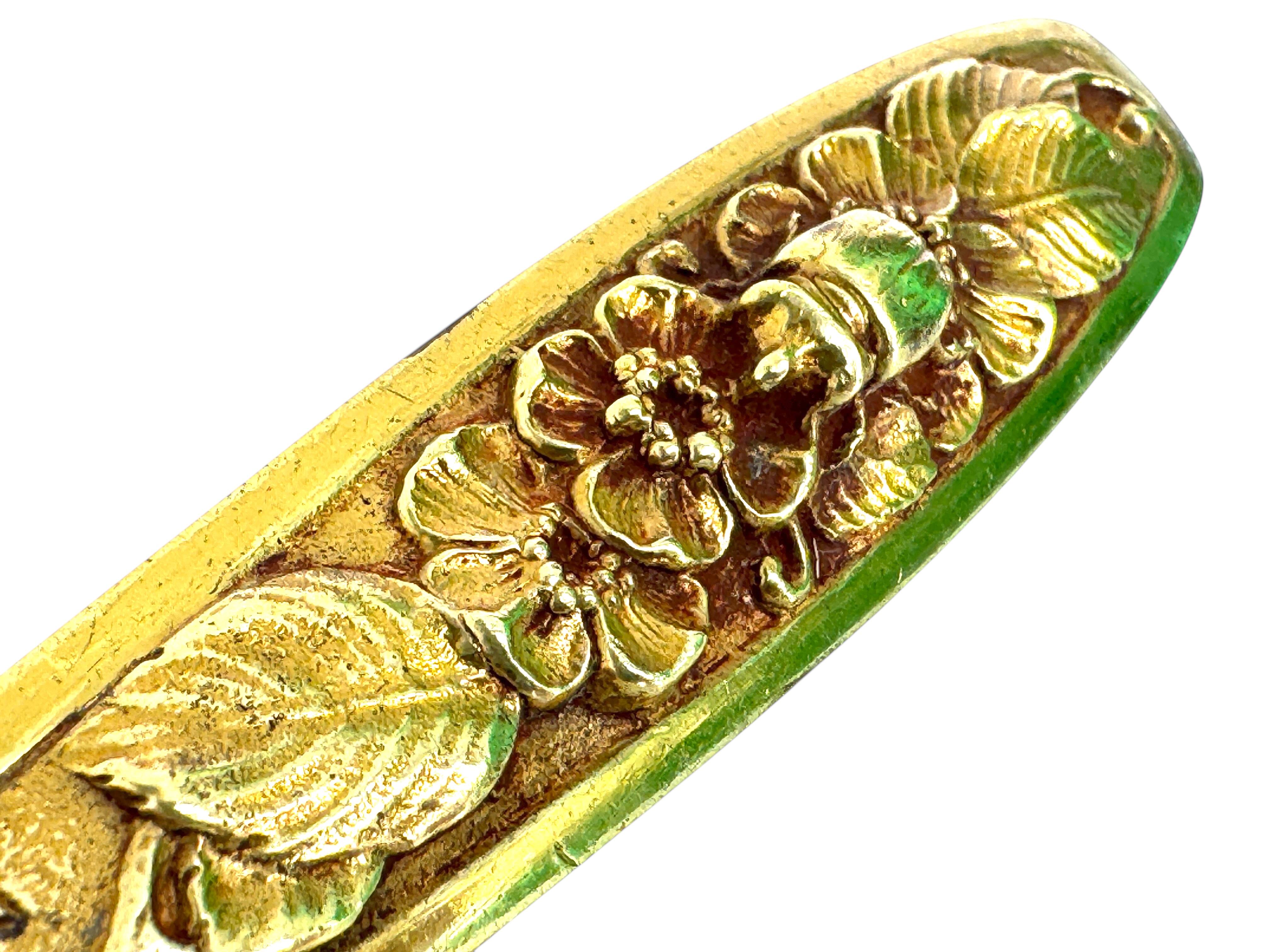 Bronze Brieföffner Jugendstil Anfang 20. Jahrhundert signiert Rischmann, Frankreich im Angebot 1