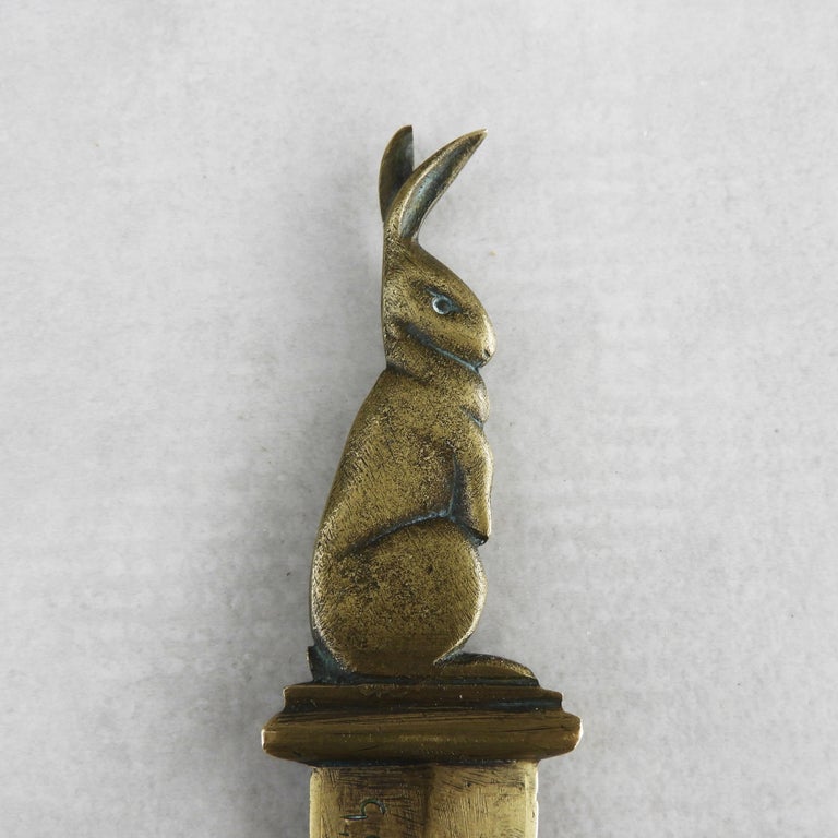 Bronze Letter Opener by Georges Raoul Garreau, 1885-1955 1