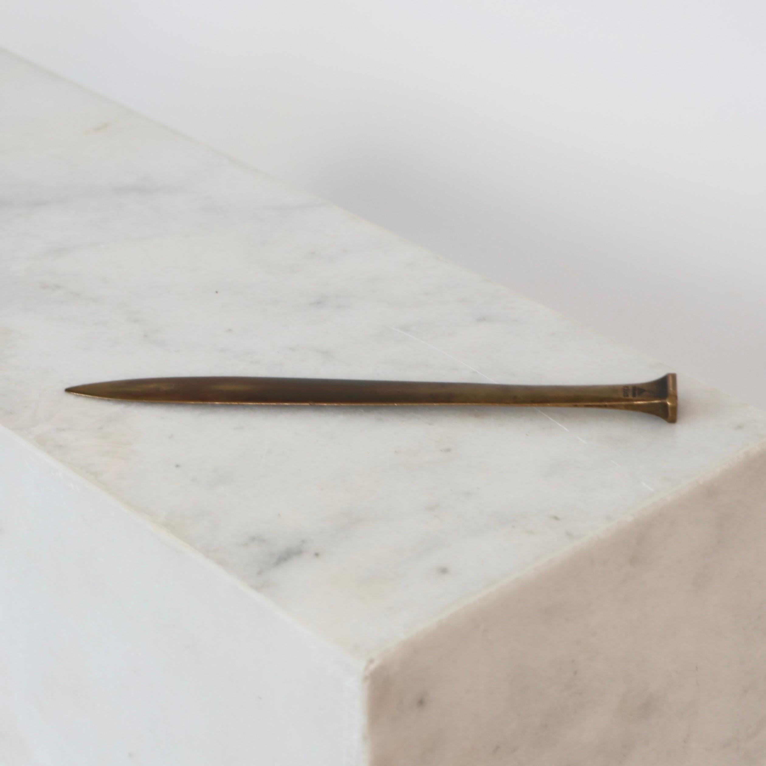Danish Bronze Letter Opener by Just Andersen, 1930s, Denmark For Sale