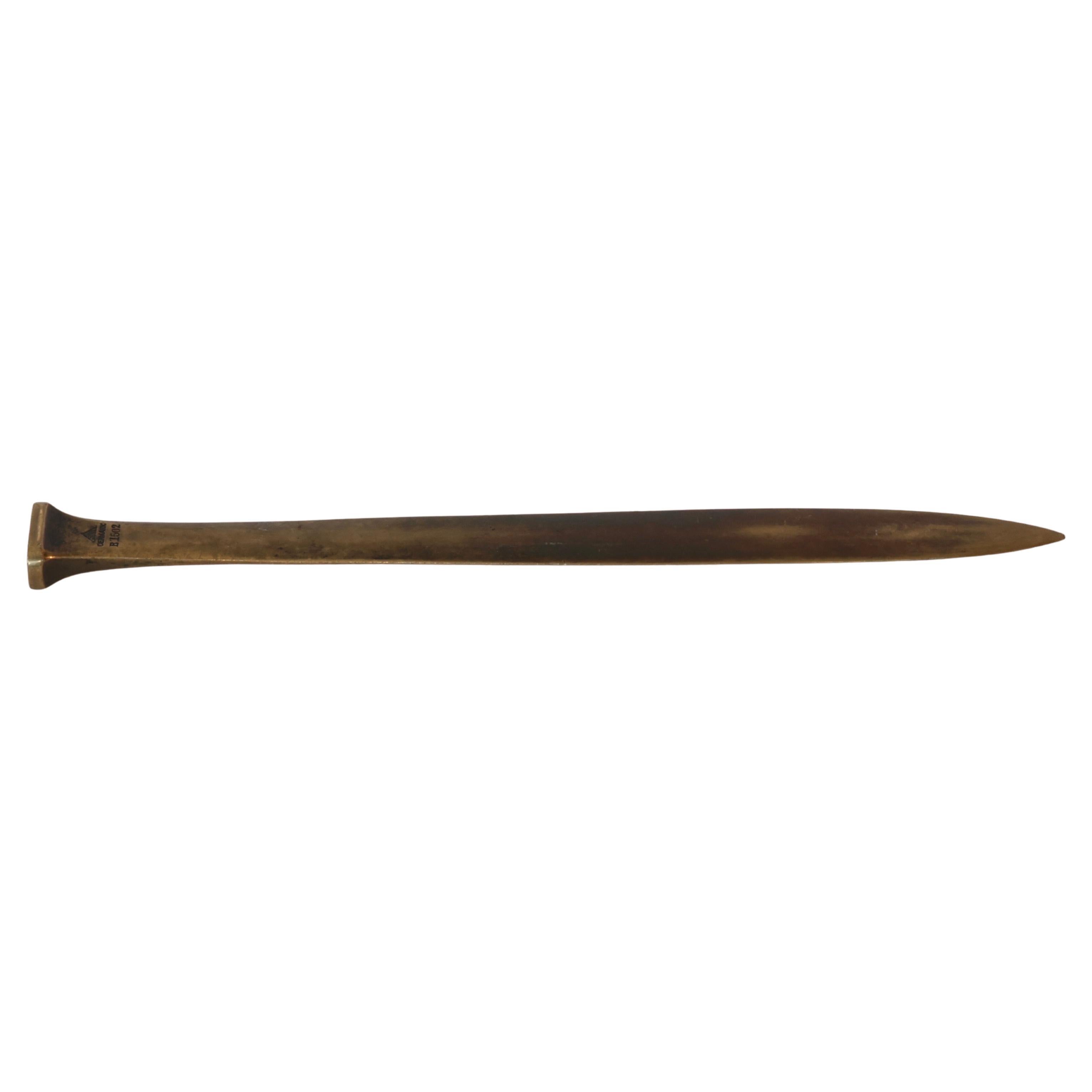 Bronze Letter Opener by Just Andersen, 1930s, Denmark For Sale