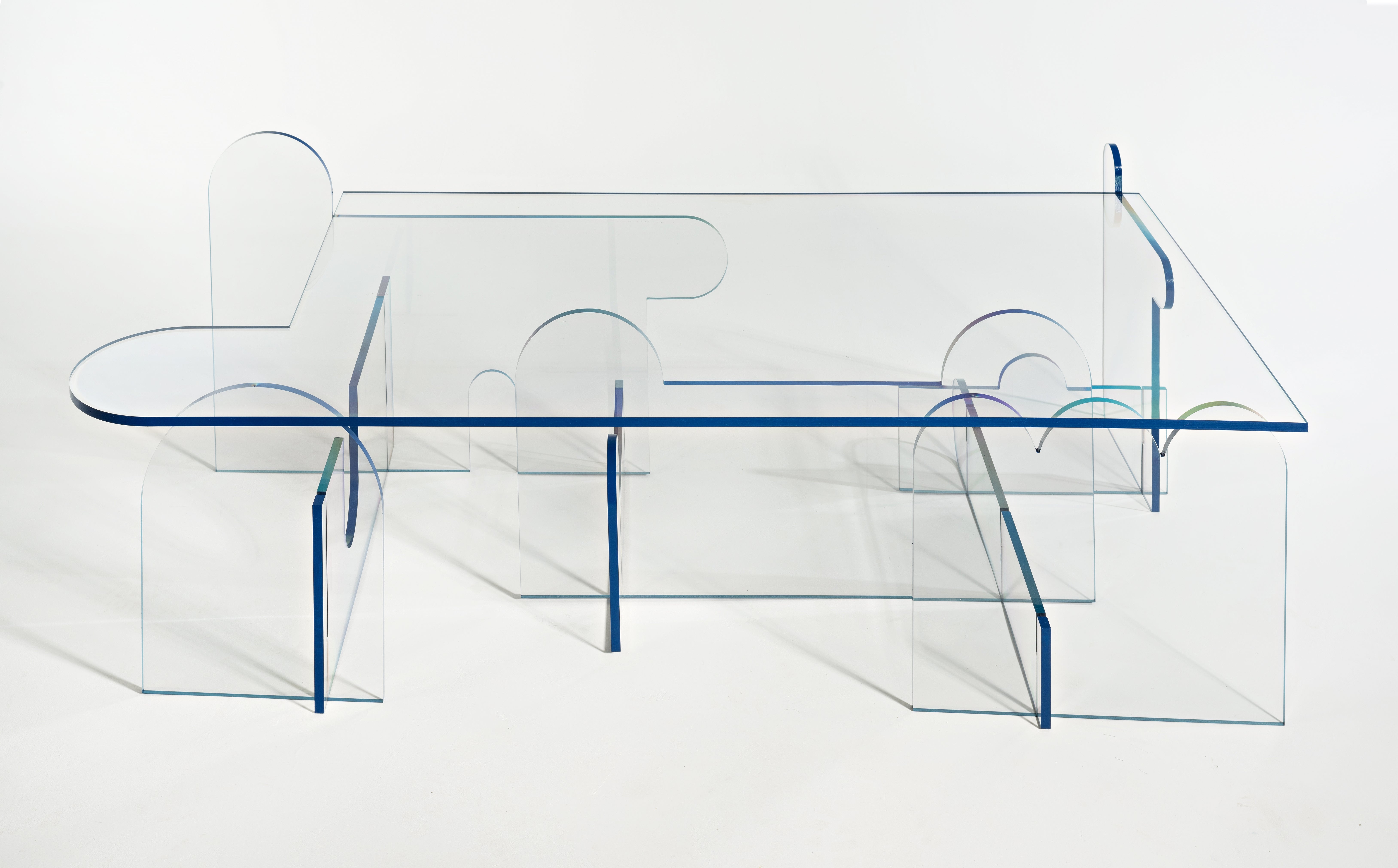 Mesa Lexan Bronce by Phaedo Estadounidense en venta