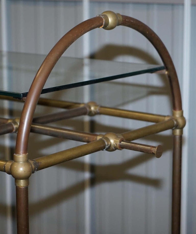 Bronze Liberty of London Etagere Retail Shop Display Clothes Rail Glass