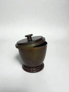 Bronze Lidded Jar by Ildfast, Denmark, 1930s Art Deco