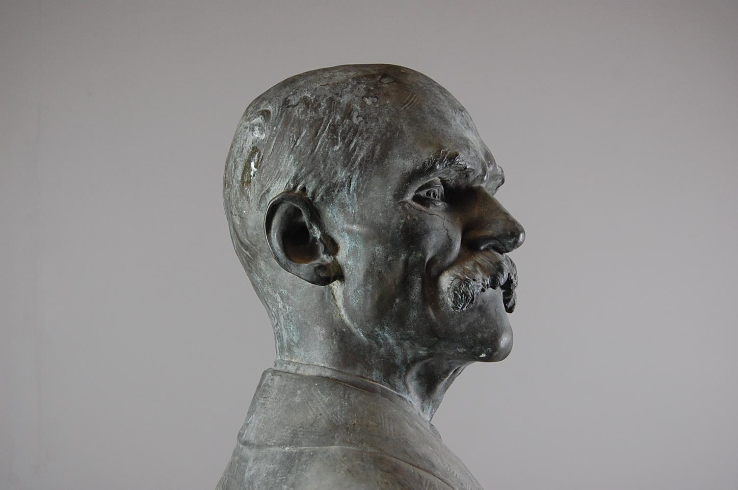 French Bronze Life-Size Bust