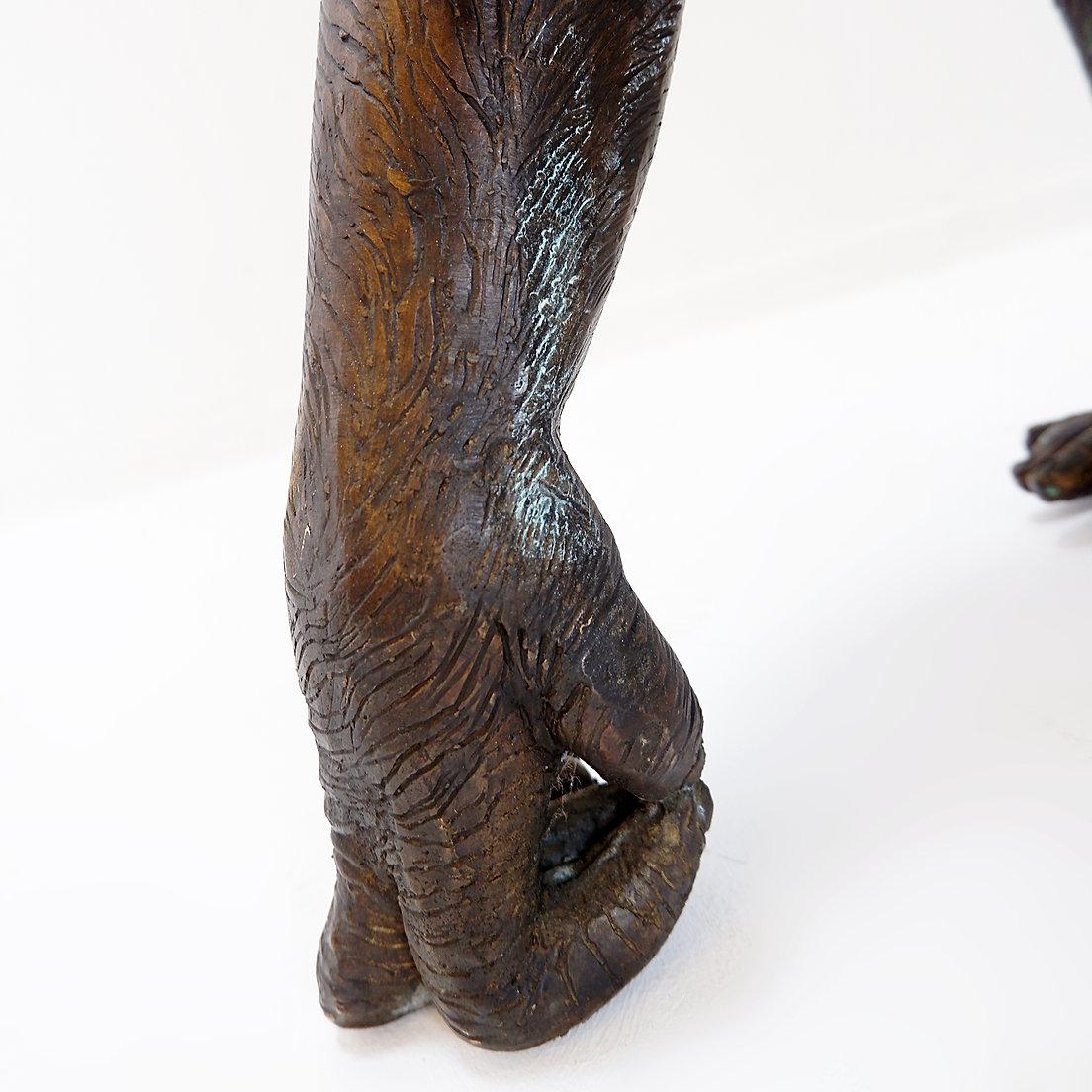 Bronze Life-size Chimpanzee Statue 10