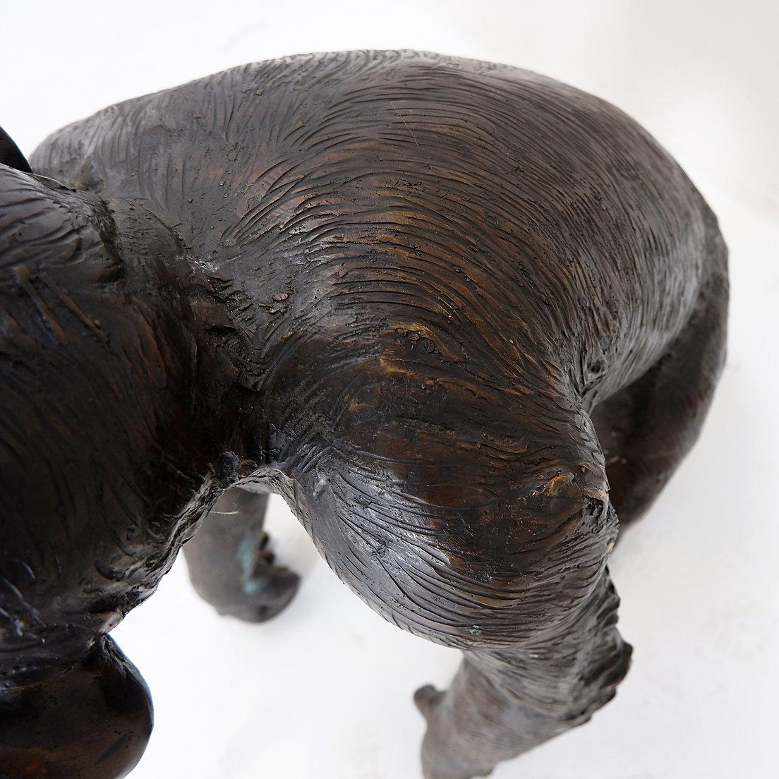 Bronze Life-size Chimpanzee Statue 3