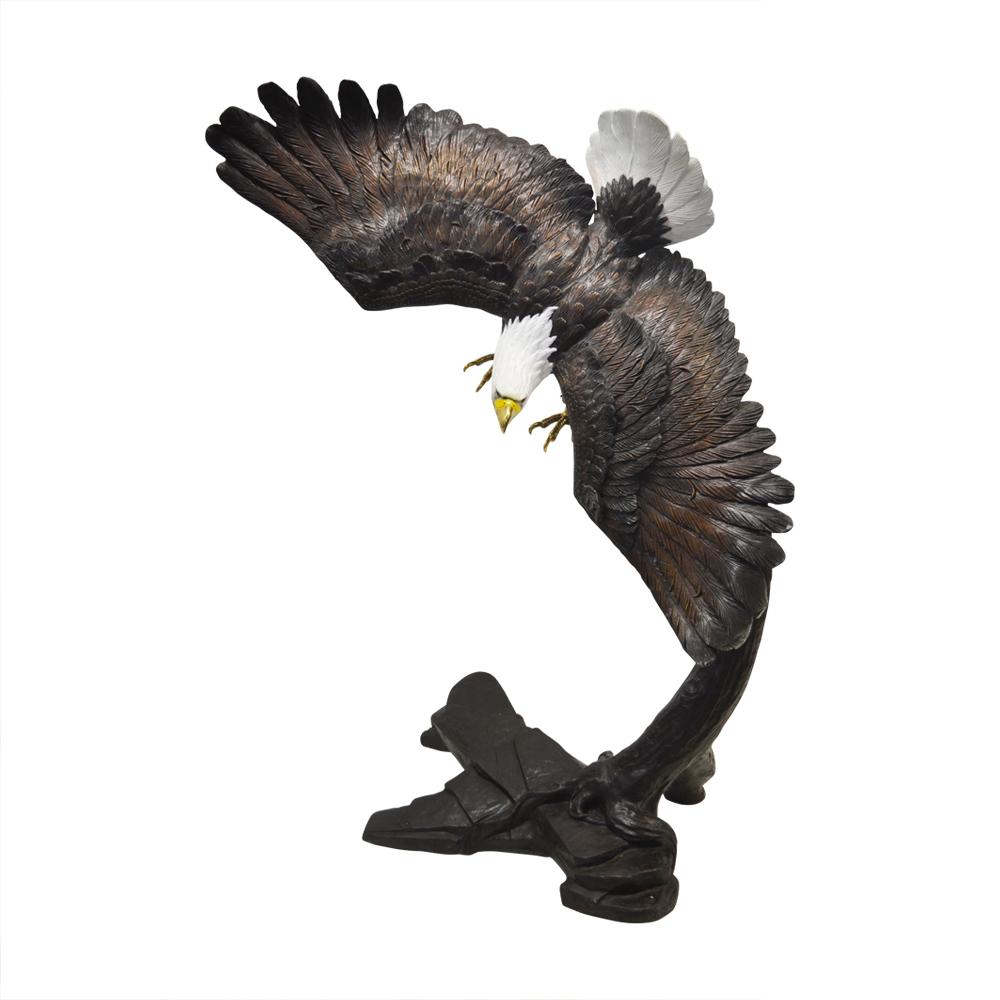 Statue d'aigle grandeur nature en bronze, « Flying Freedom » Neuf - En vente à Yonkers, NY