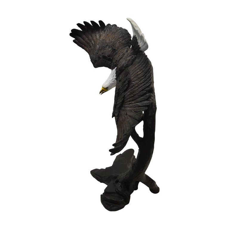Bronze LifeSized Eagle Statue, "Flying Freedom" For Sale at 1stDibs