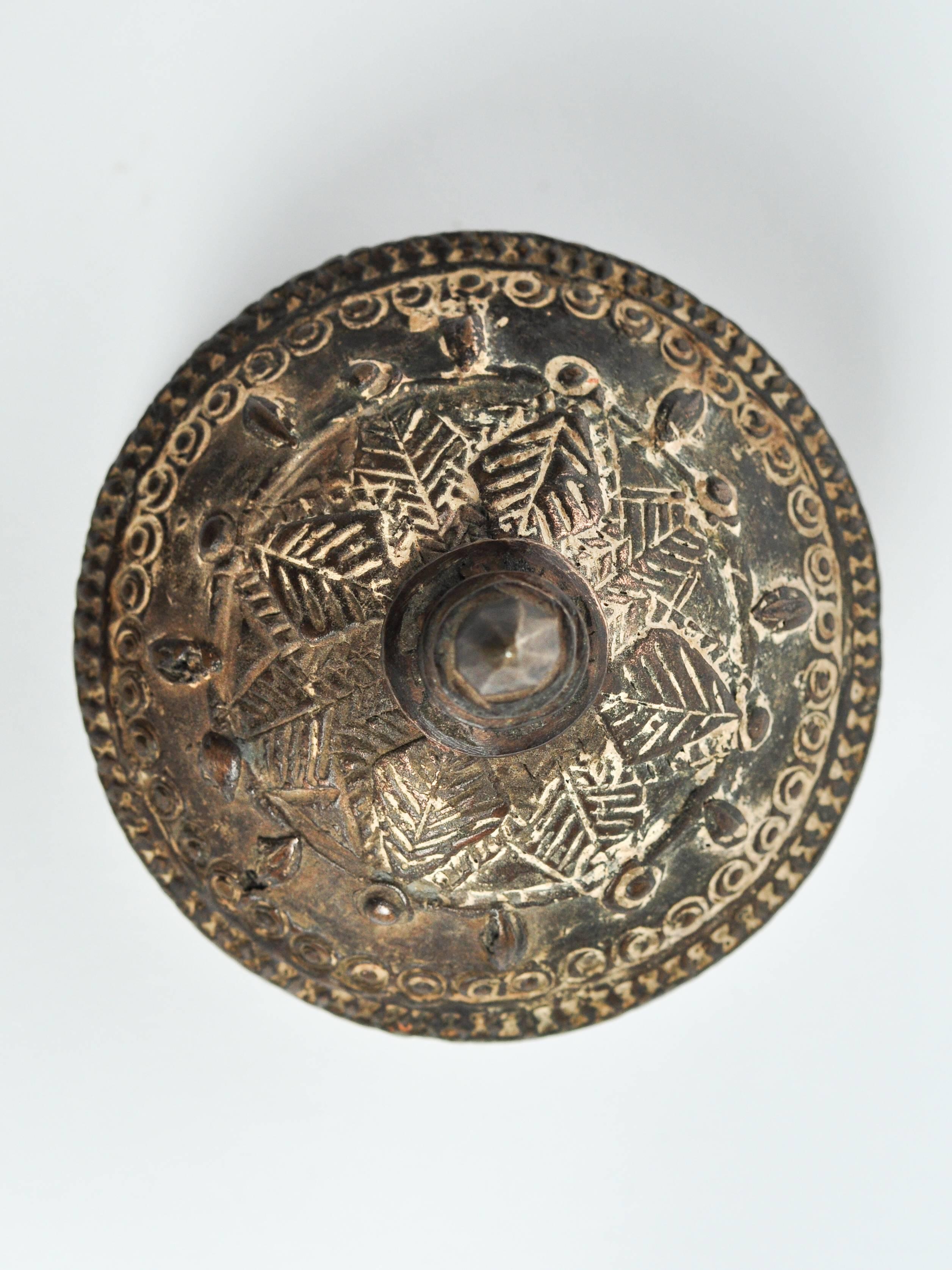 Bronze Lime Container from Laos, Mid-20th Century 5