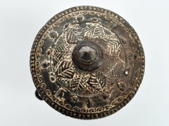 Bronze Lime Container from Laos, Mid-20th Century