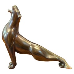 Bronze Limited Edition "Lioness" Sculpture by Loet Vanderveen