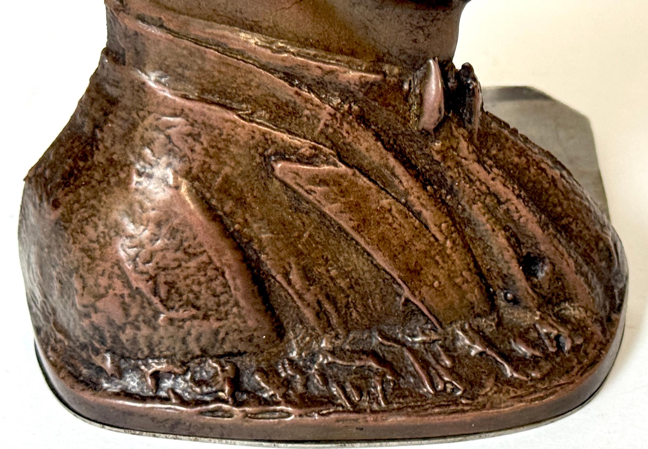 American Bronze Lincoln Bookend or Doorstop, in the Style of Victor David Brenner For Sale