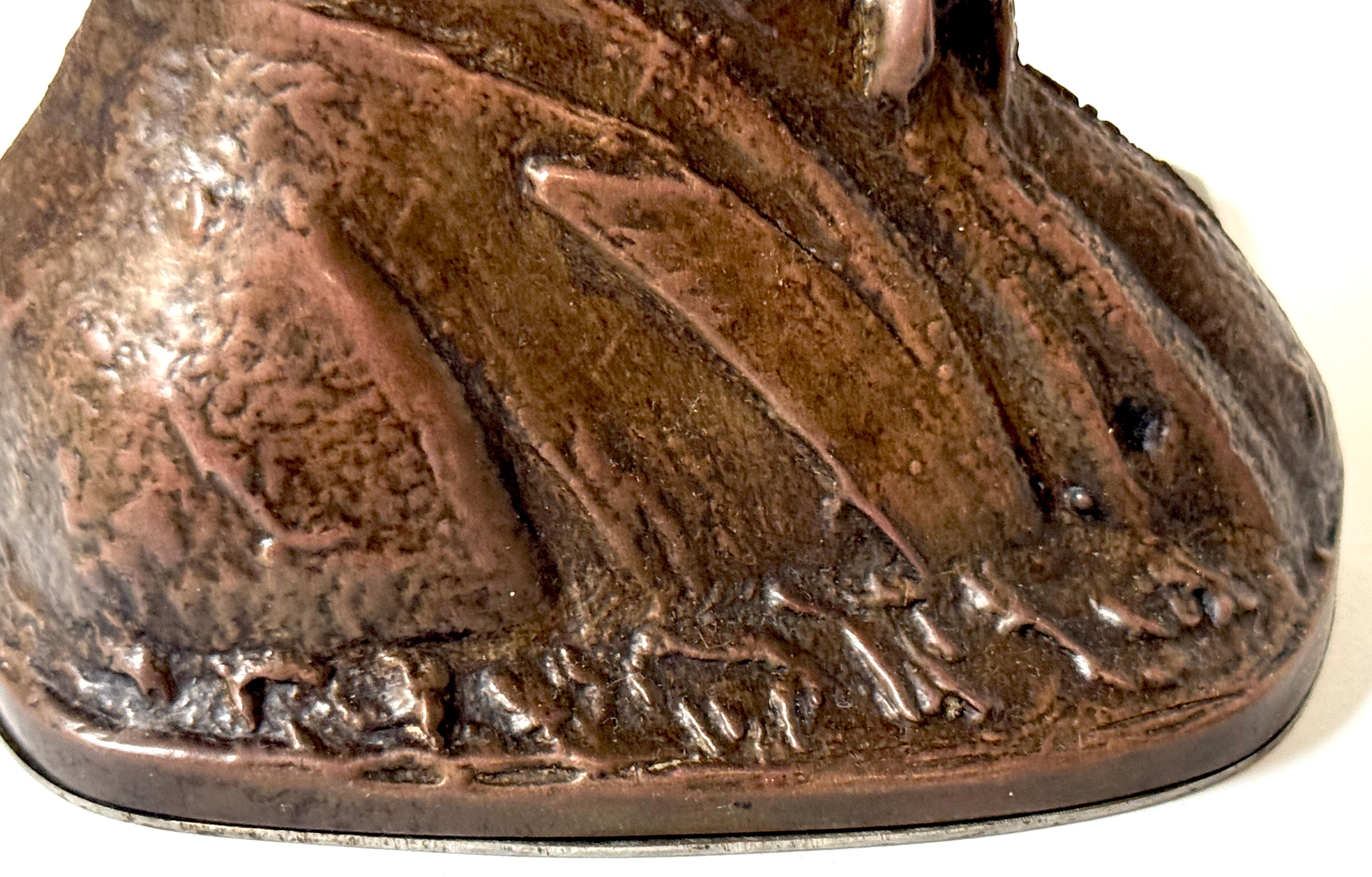 Bronze Lincoln Bookend or Doorstop, in the Style of Victor David Brenner For Sale 2