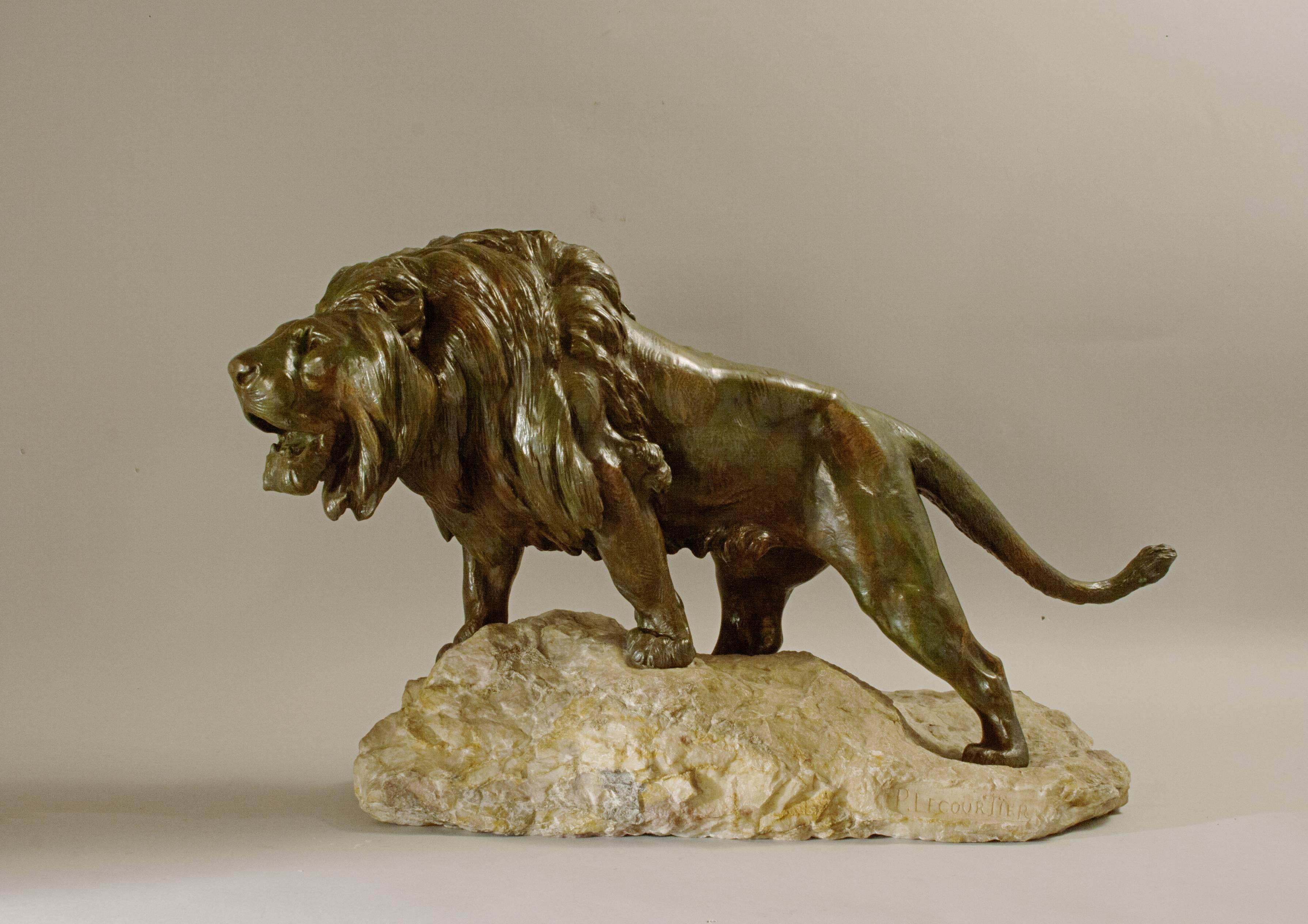 Bronze Lion by Lecourtier 2