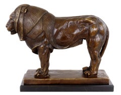 Bronze Lion Sculpture, Proud Lion, in the style of Rembrandt Bugatti