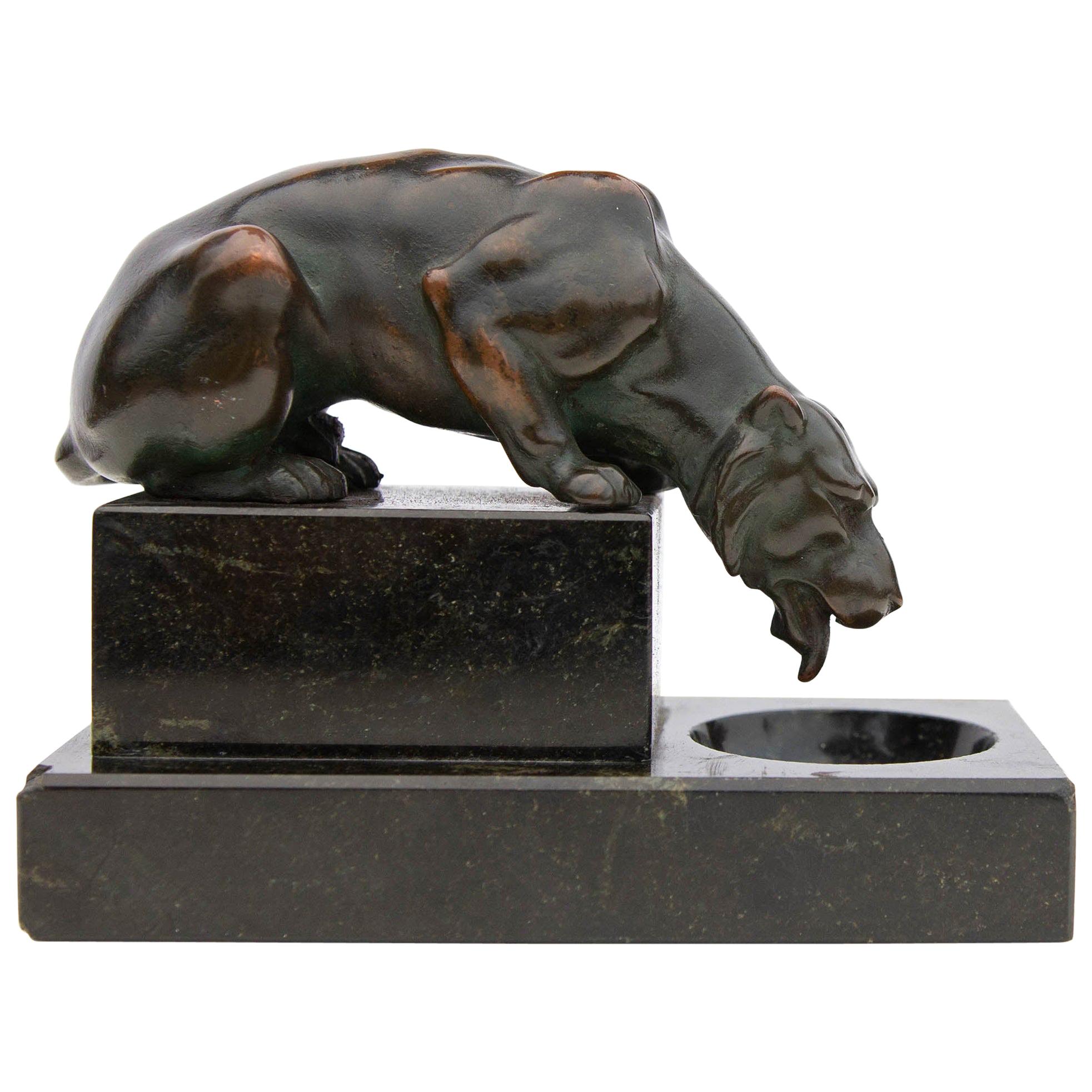 Bronze Lioness Sculpture, circa 1900