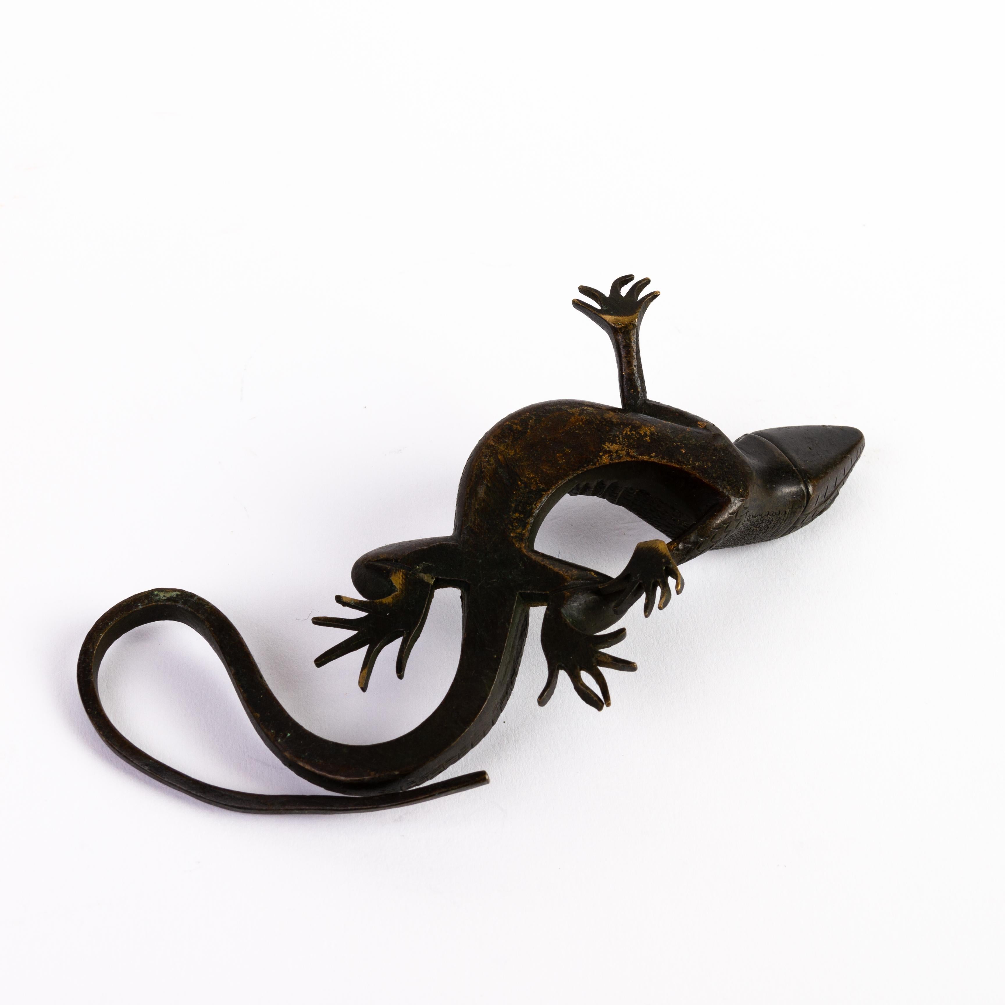 Bronze Lizard Sculpture 19th Century 3