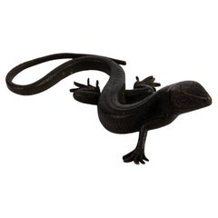 Bronze Lizard Sculpture 19th Century