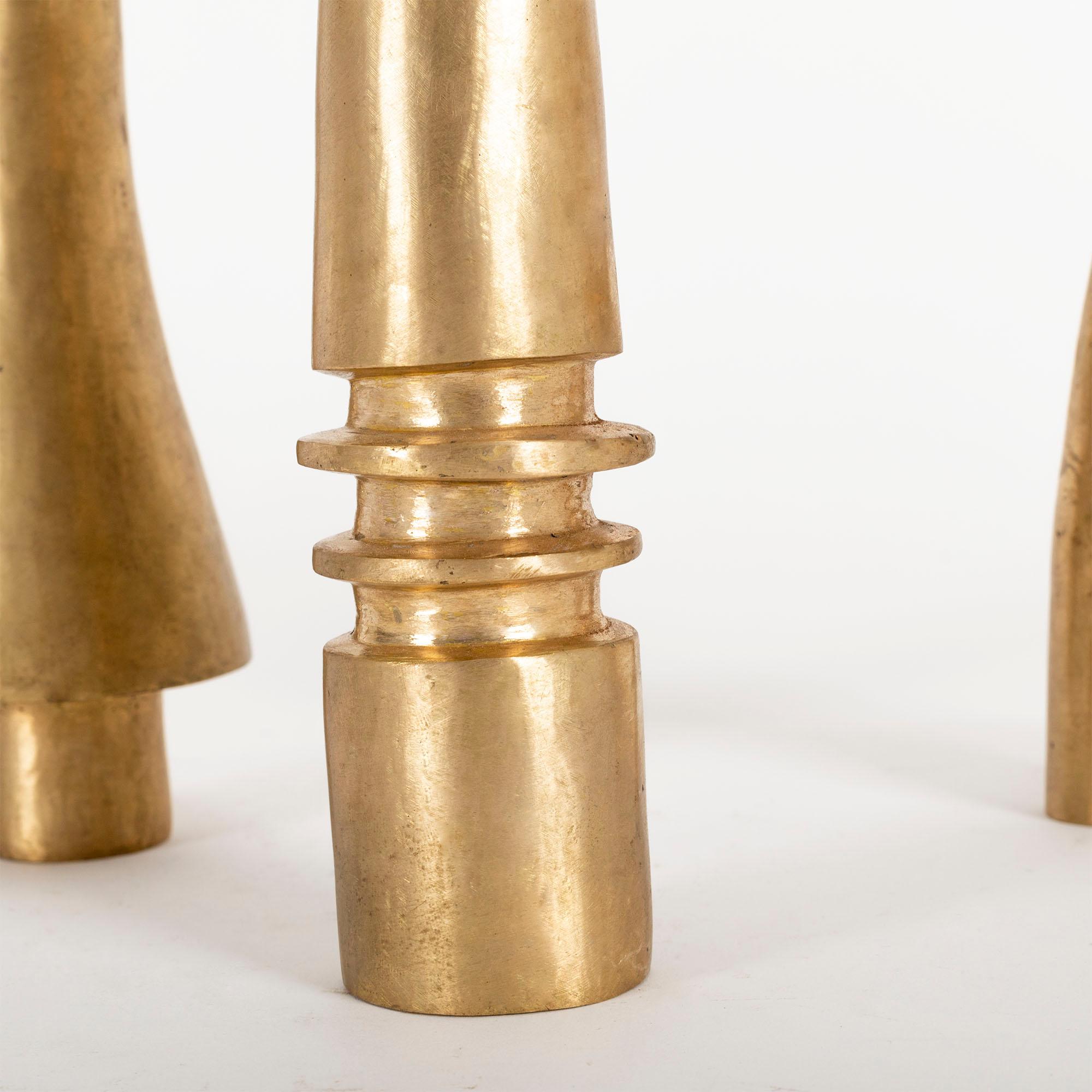 Modern Bronze Lobi Candleholders by Pia Chevalier and Ambre Jarno