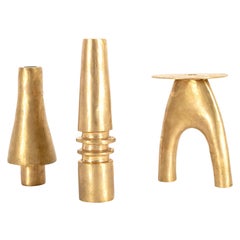 Bronze Lobi Candleholders by Pia Chevalier and Ambre Jarno