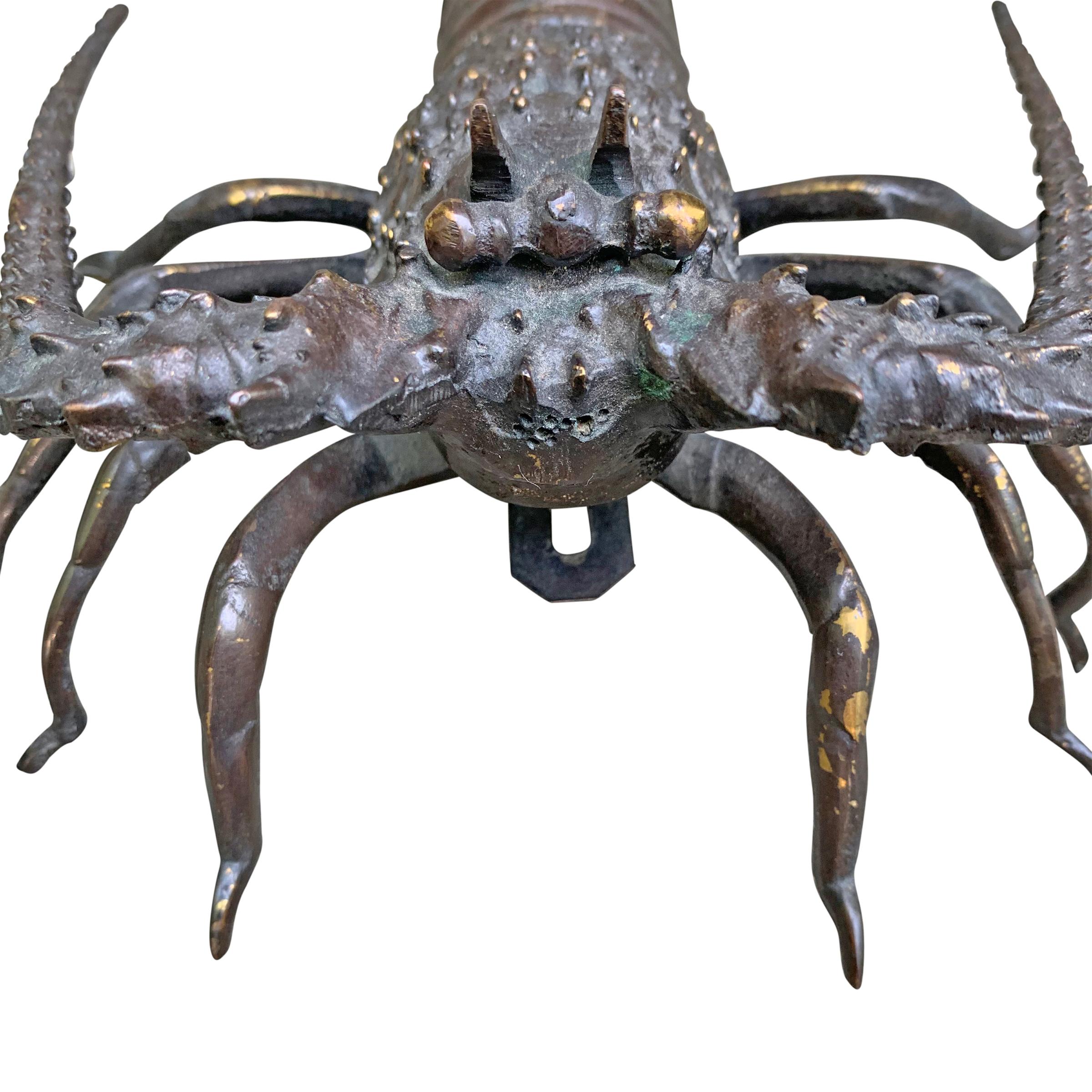 20th Century Bronze Lobster