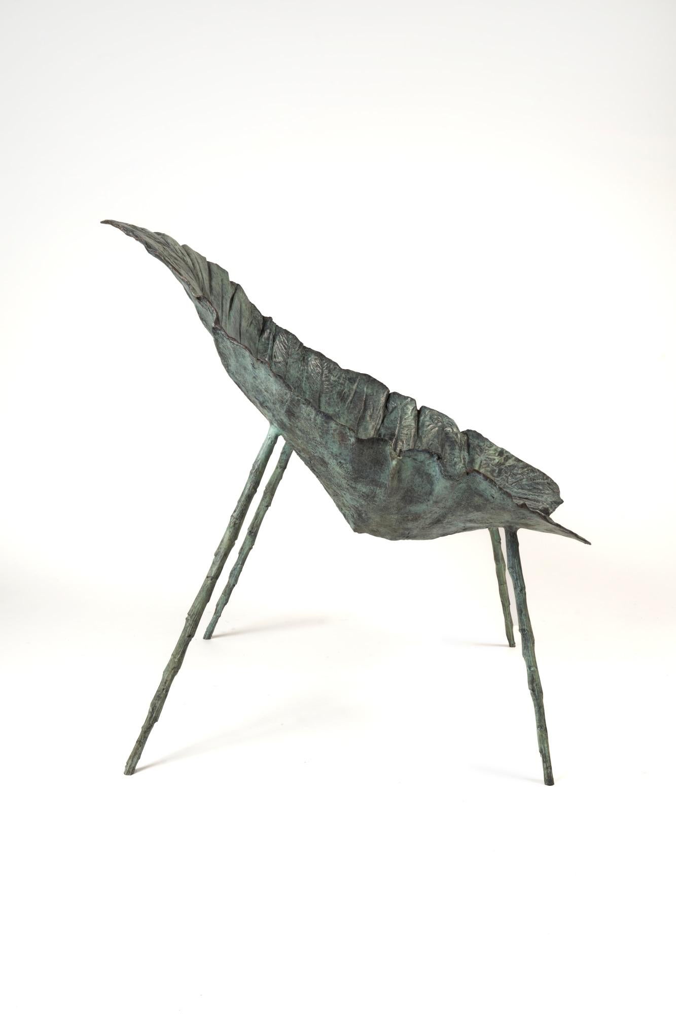 Belgian Bronze Lounge Chair By Clotilde Ancarani For Sale