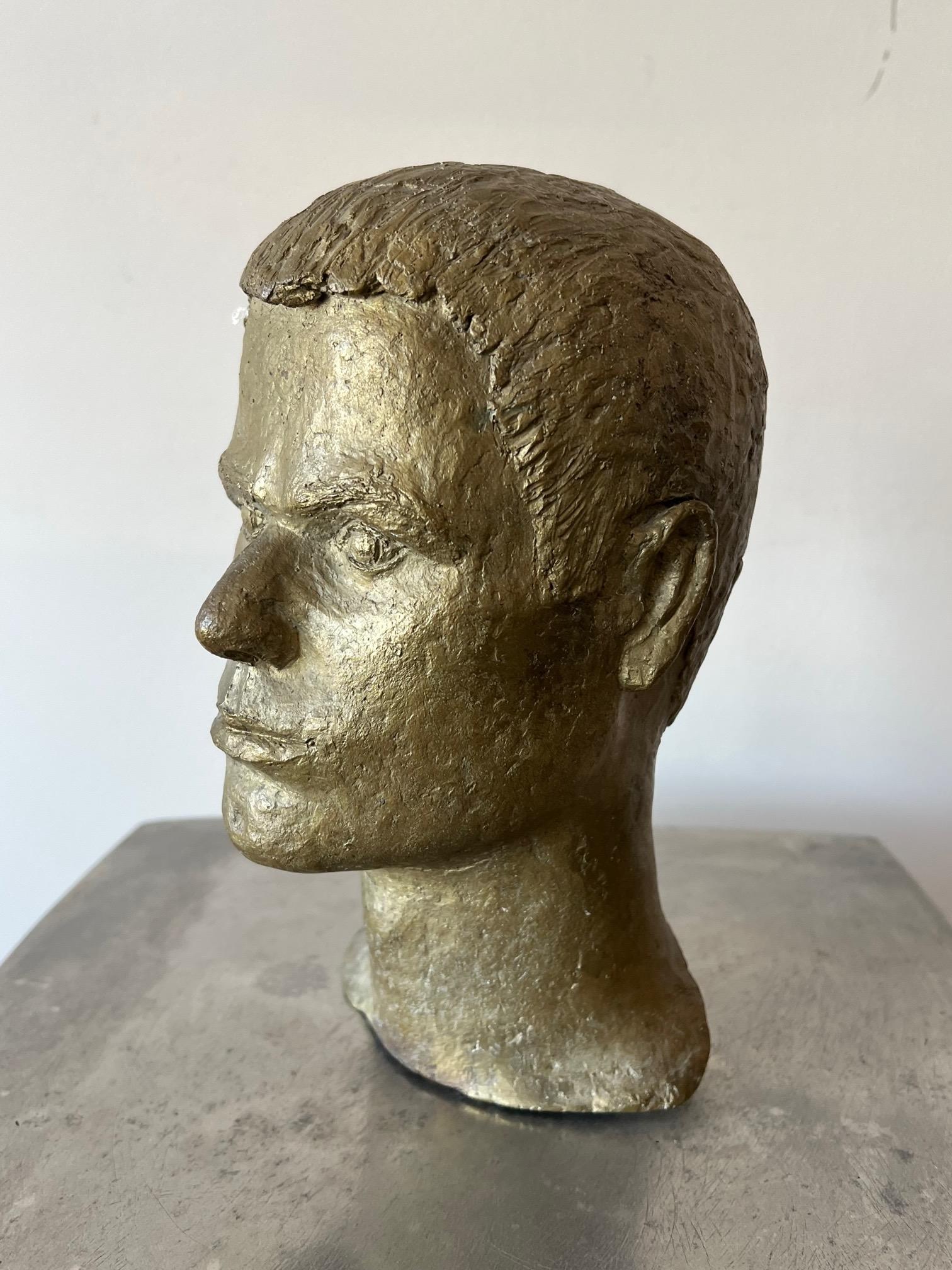 Américain Buste masculin en bronze d'Anne Van Kleeck, années 1960 en vente