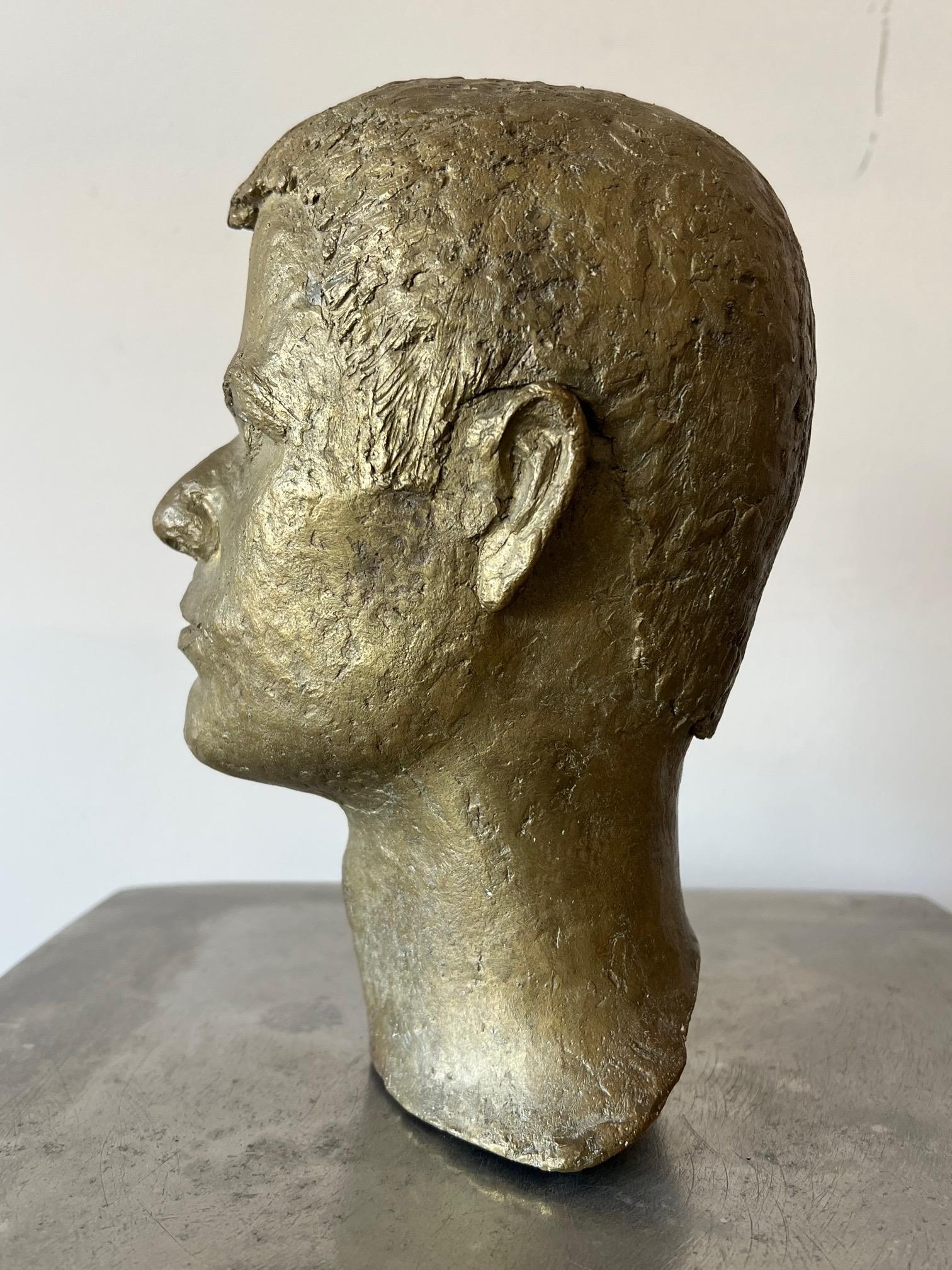 Buste masculin en bronze d'Anne Van Kleeck, années 1960 Bon état - En vente à St.Petersburg, FL