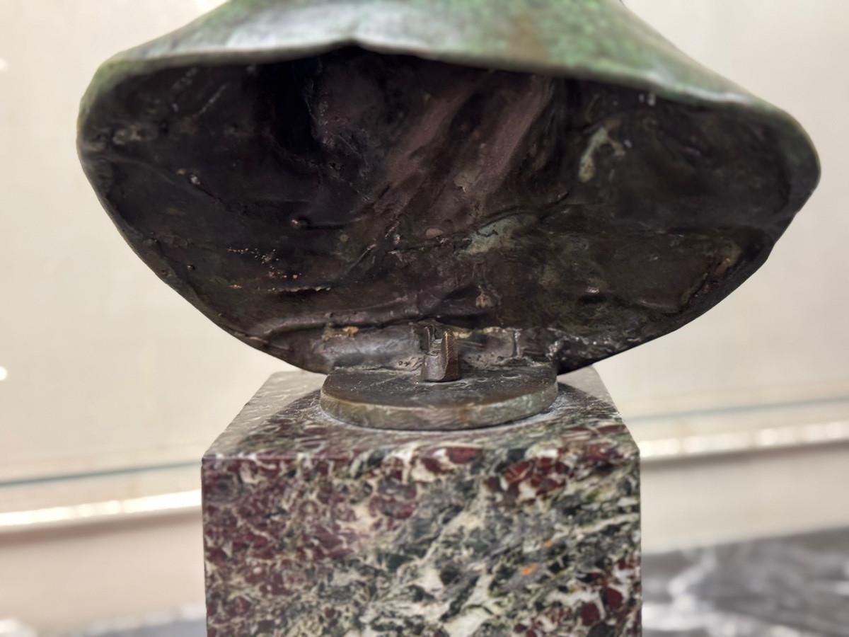 Busto maschile in bronzo, 'pseudo Seneque' Patina verde Da Antico, XIX secolo in vendita 2