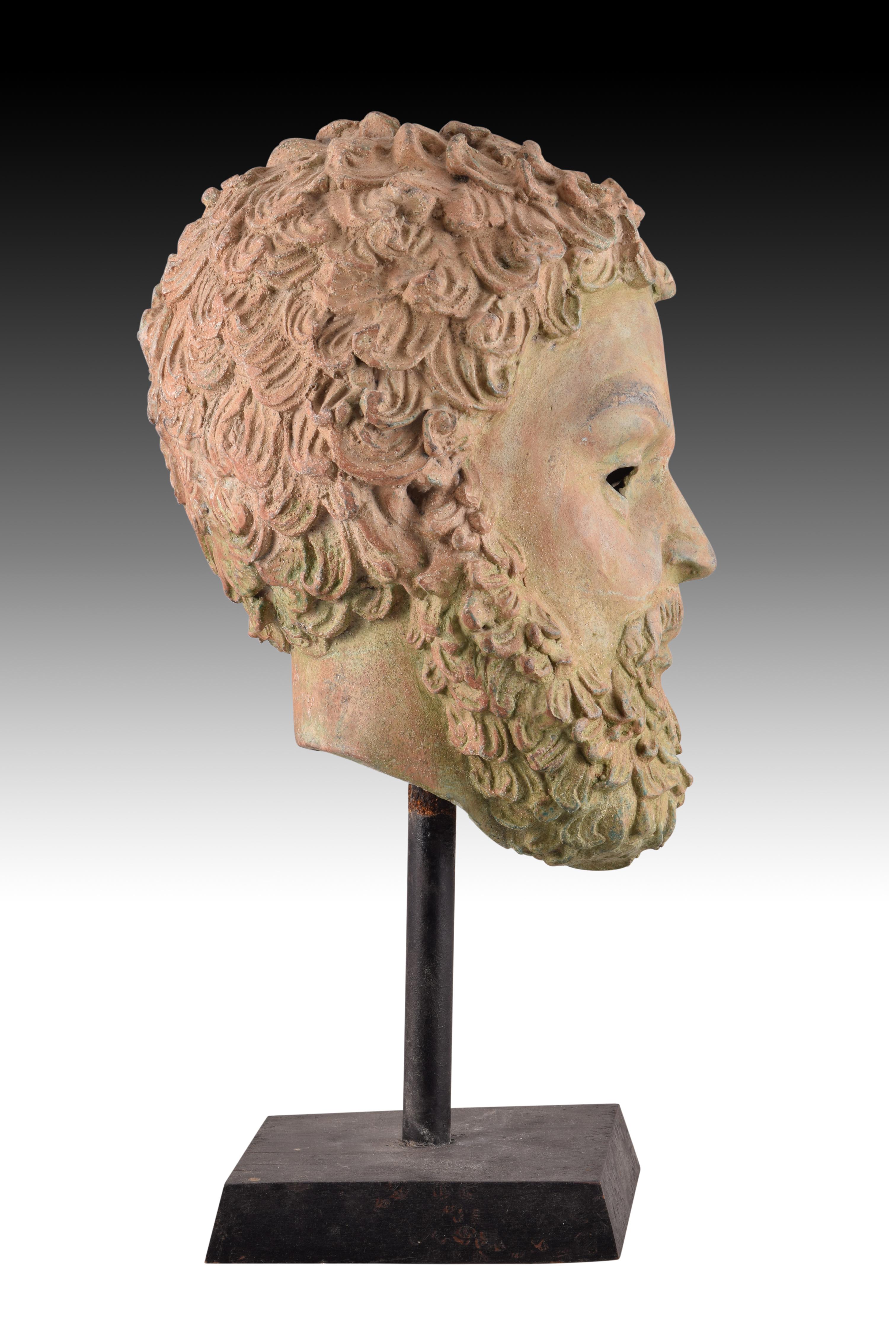 Bronze Male Head, 20th Century 1