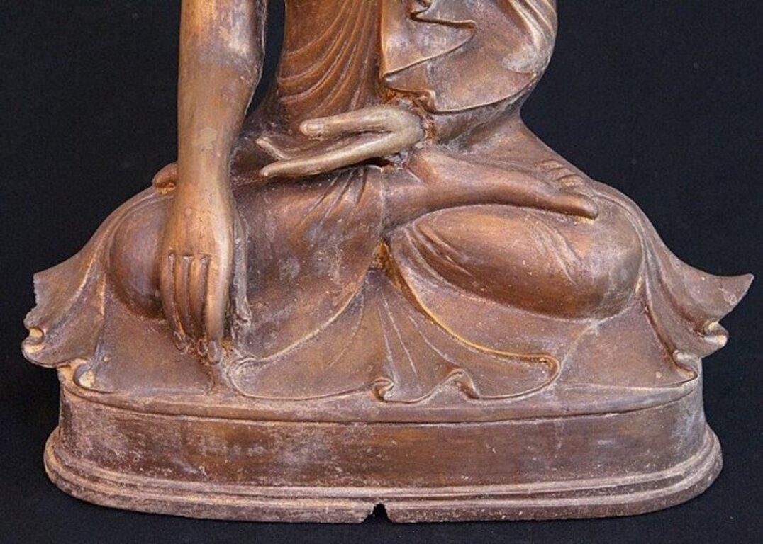 Bronze Mandalay Buddha from Burma For Sale 8