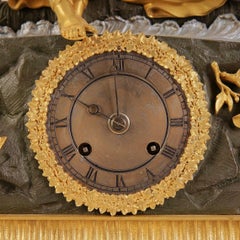 Bronze Mantel Clock, France, 1830s - 1840s