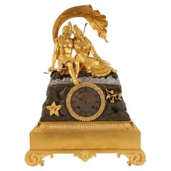 Bronze Mantel Clock, France, 1830s - 1840s