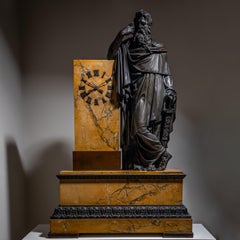 Bronze Mantel Clock, Restauration Period France, Movement Dated 1827