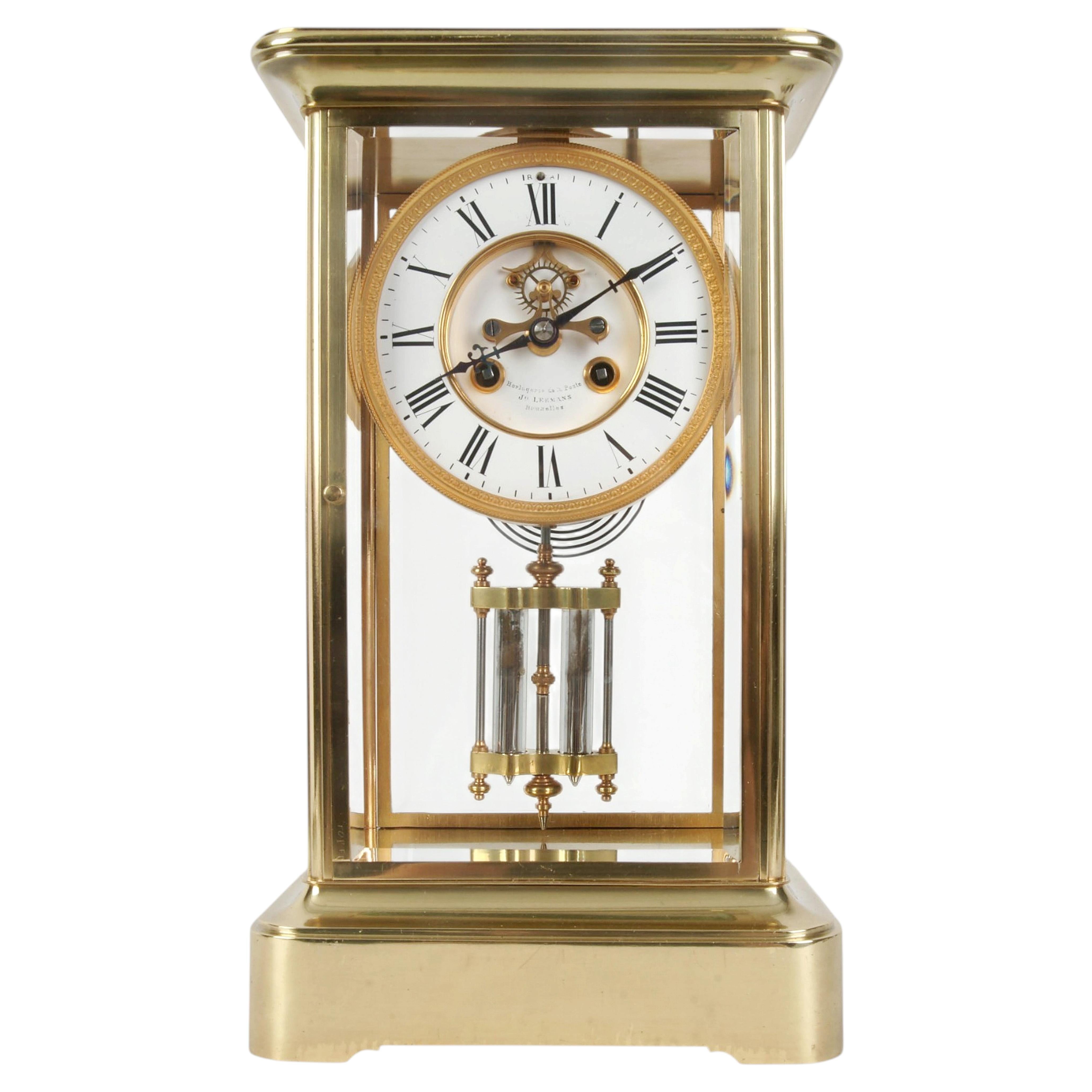 Orologio da caminetto in bronzo, Vincenti & Cie, Francia, anni ’80-’90 del XIX secolo