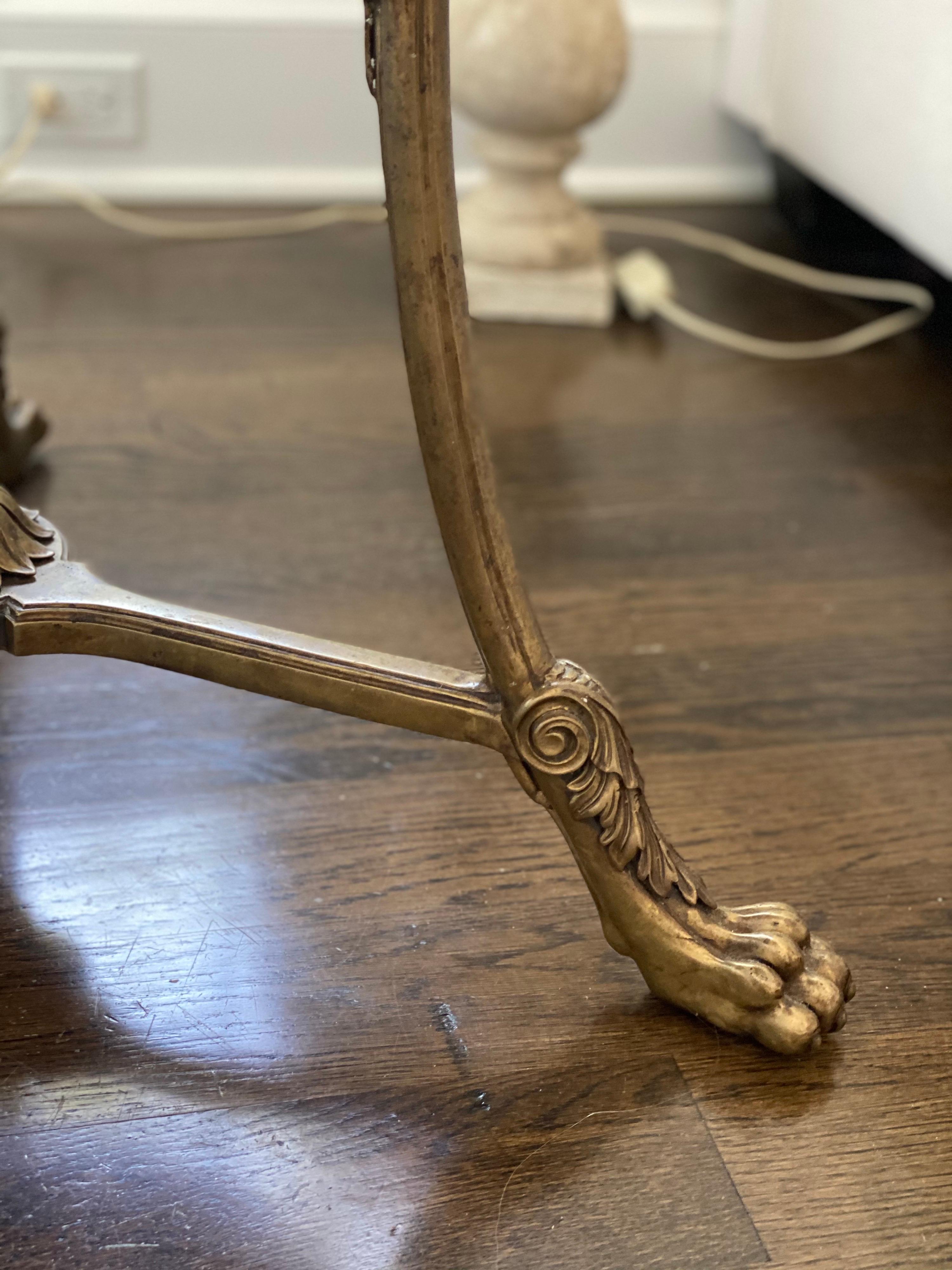 Bronze & Marble Gueridon Table by Ralph Lauren In Good Condition In Southampton, NY