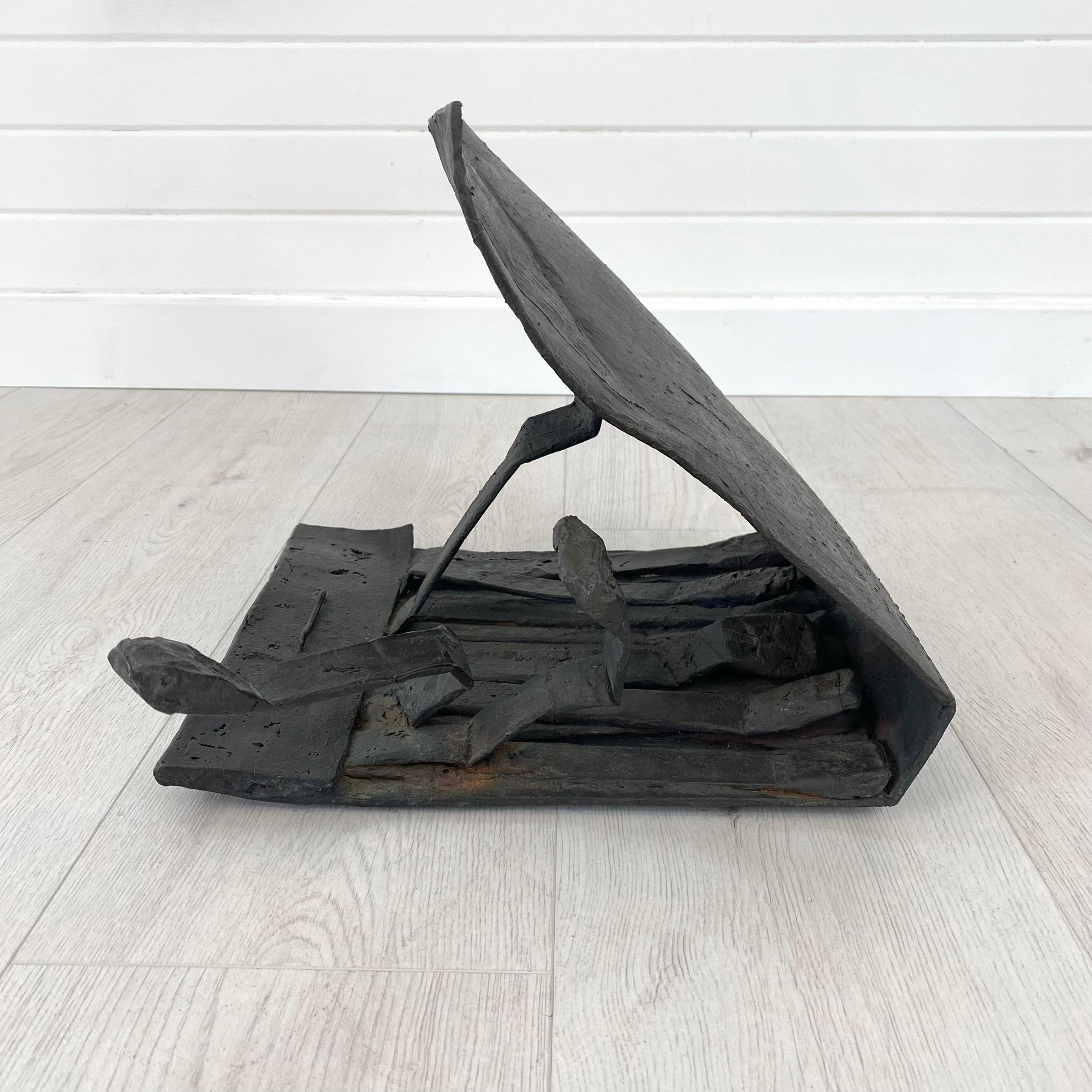 Sculpture en bronze en forme de pochette d'allumettes, 1996 États-Unis Bon état - En vente à Los Angeles, CA