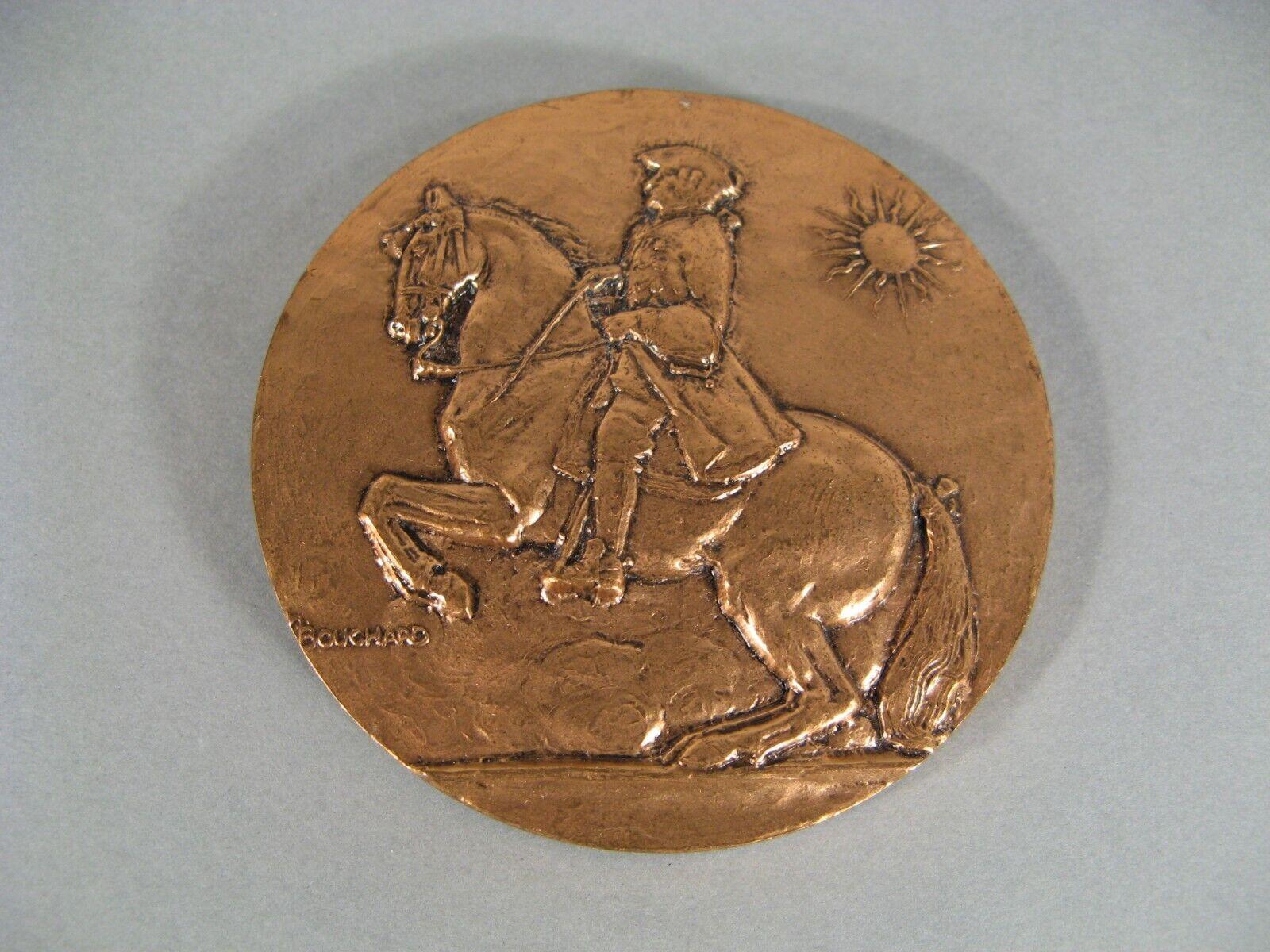 French Bronze Medal of François Robichon de la Guérinière by Henri Bouchard - 1Y124