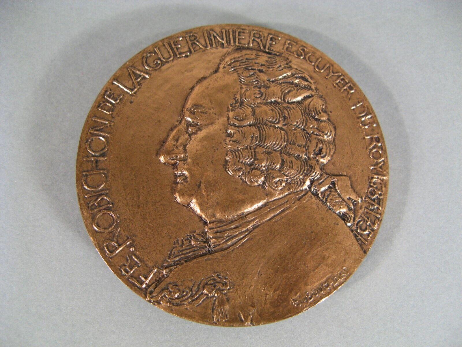Bronze Medal of François Robichon de la Guérinière by Henri Bouchard - 1Y124 In Good Condition In Bordeaux, FR