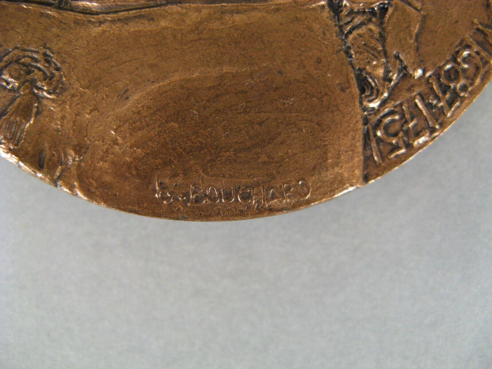 20th Century Bronze Medal of François Robichon de la Guérinière by Henri Bouchard - 1Y124